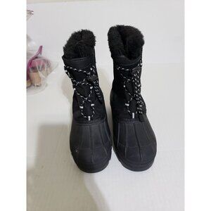 Weatherproof Gwyneth black, duck boots, snow, rain boots, size 8M